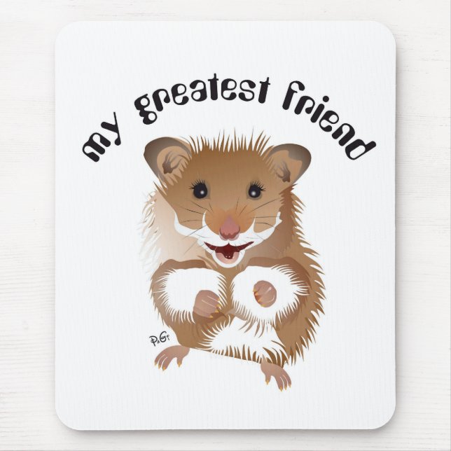 Mousepad Mein grösster Freund, Hamster Mauspad (Frente)