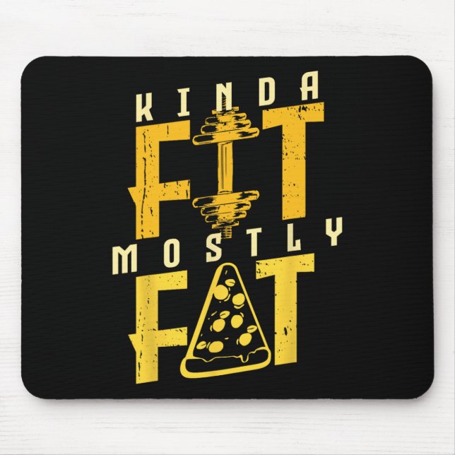Mousepad Meio Ajustado Na Maioria Dos Exercícios De Pizza D (Frente)