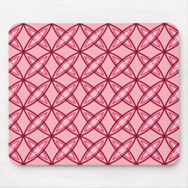 Mousepad Meio século atômico moderno - Rosa Balé (Frente)