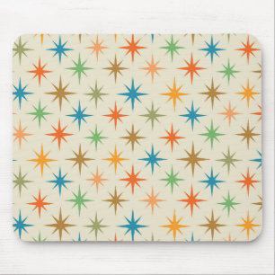 Mousepad Meio século moderno colorido explosão estelar atôm