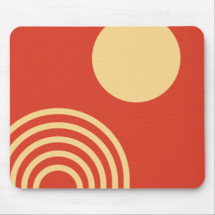 Mousepad Meio século Sol Moderno e Linha Arco-íris