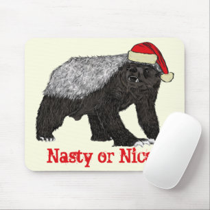 Mousepad Mel Badger Engraçado Festivo Nojento, Boa Citação