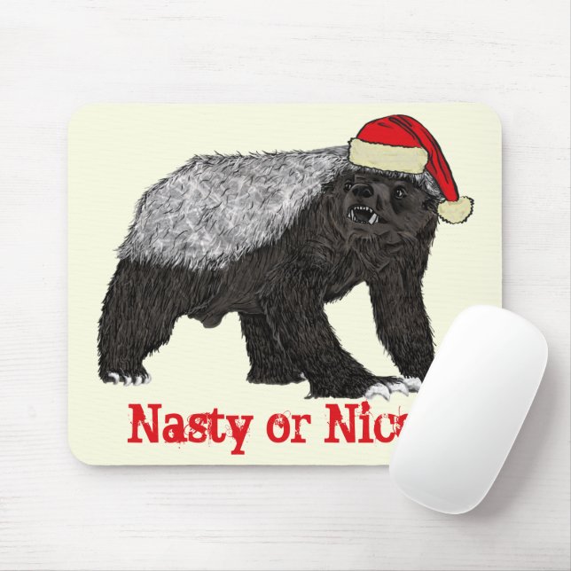 Mousepad Mel Badger Engraçado Festivo Nojento, Boa Citação  (Com mouse)