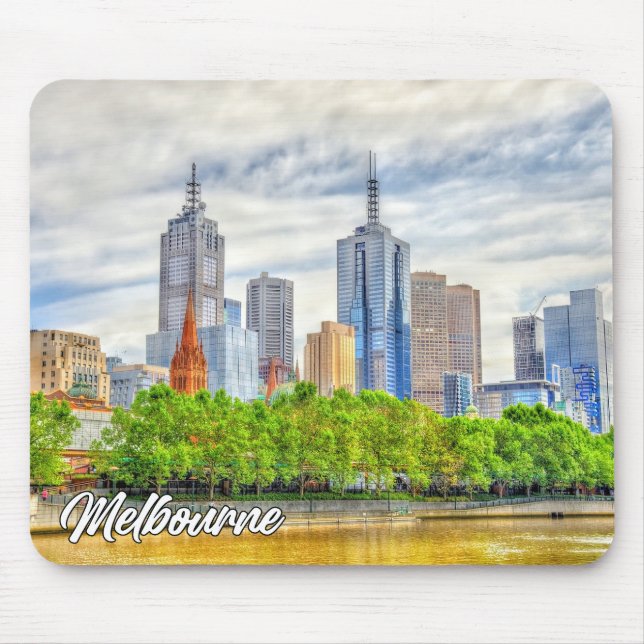 Mousepad Melbourne, Austrália linda (Frente)