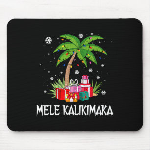 Mousepad Mele Kalikimaka Família das Palmeiras de Natal do 