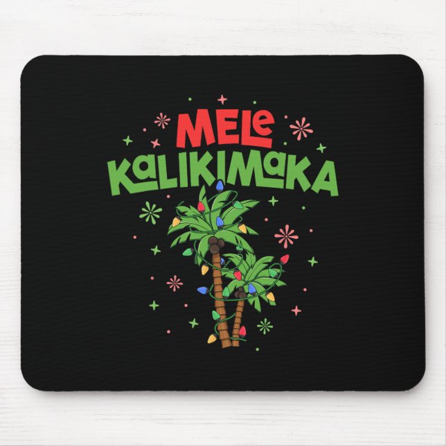 Mousepad Mele Kalikimaka Havaiana Palm-Light (Frente)