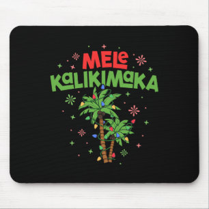Mousepad Mele Kalikimaka Havaiano Natal Luz de Palmeira