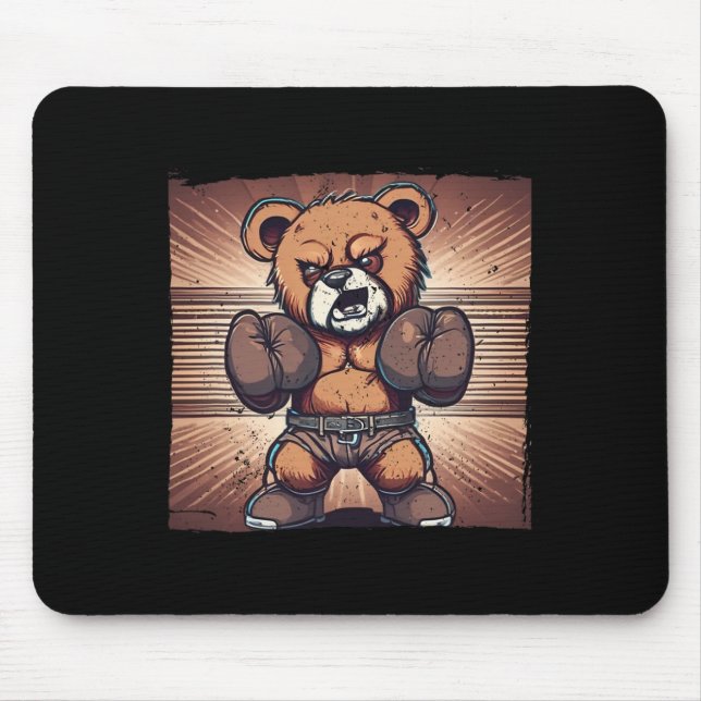 Mousepad Melhor Arte de Boxe Para Crianças Homens Mulheres  (Frente)