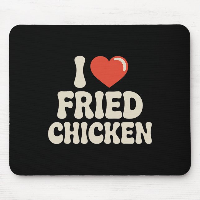 Mousepad Melhor Arte de Frango Frito Para Homens Mulheres C (Frente)