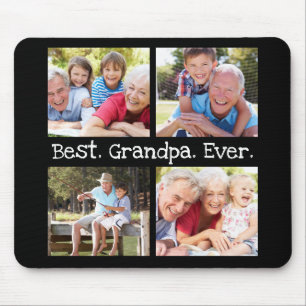 Mousepad Melhor Avô De 4 Fotografias, Diversão De Colagem