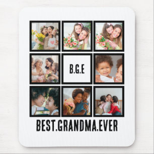 Mousepad Melhor Avó Personalizada Ever 8 Fotocolagem T-S