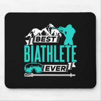 Mousepad Melhor Biathlete Ever Sports Biathlon 1