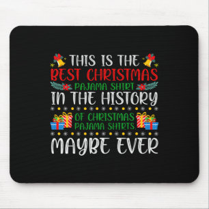 Mousepad Melhor Camisa De Natal Da Família Pajama Engraçado