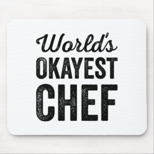 Mousepad Melhor chef do mundo engraçado gourmet sarcástico