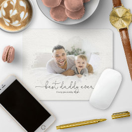 Mousepad Melhor Citação de Script de Máscara de Foto do Pai