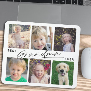 Mousepad Melhor Colagem de Fotografias da Vovó Ever Calliog