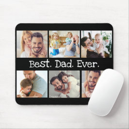 Mousepad Melhor Colagem de Fotos do Dia de os pais Nunca em