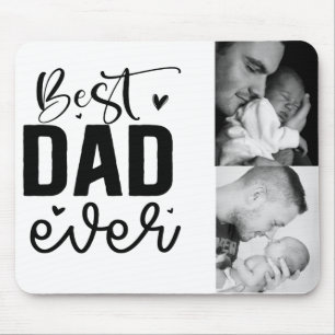 Mousepad Melhor Colagem de Fotos Personalizada de 2 Pais