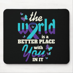 Mousepad Melhor com você Sensibilização suicida Saúde menta