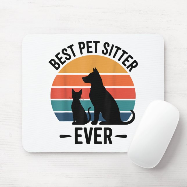 Mousepad Melhor Cuidador de Cães de Todos os Tempos Present (Com mouse)