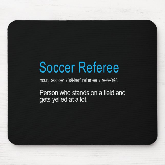 Mousepad Melhor definição hilária de árbitro de futebol div (Frente)