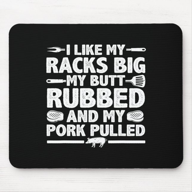 Mousepad Melhor Design De Churrasco Para Homens Churrascos  (Frente)
