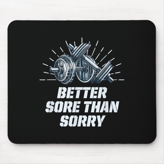 Mousepad Melhor Doida do que se Arrepender Piada de Treino  (Frente)
