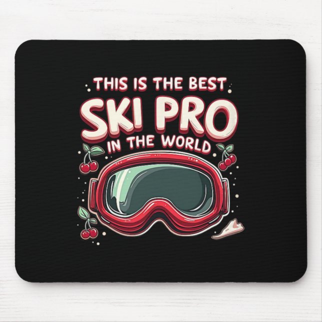 Mousepad Melhor esqui Pro Sports Snow (Frente)