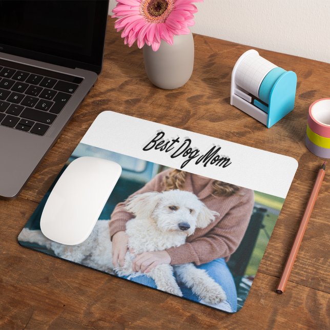 Mousepad Melhor foto de Mãe de Cachorro Preto  (Criador carregado)