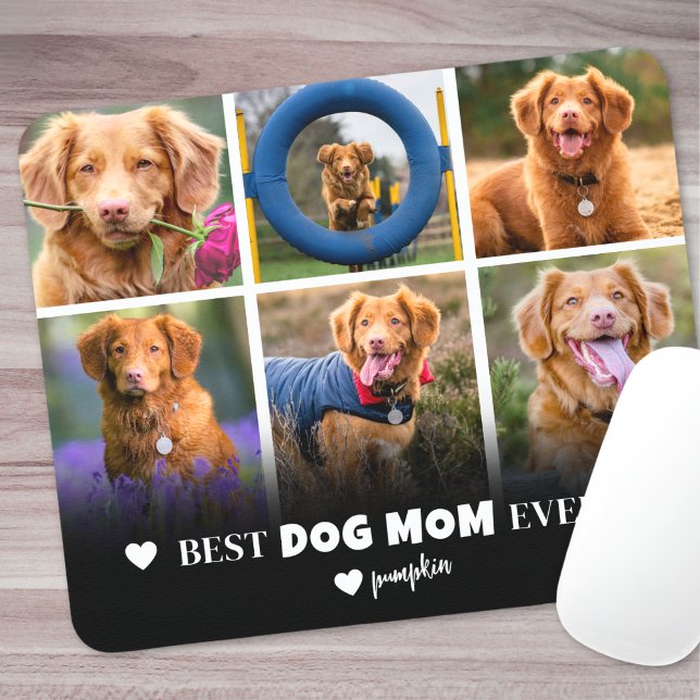 Mousepad Melhor Foto de Pet da Mãe de Cão (Best Dog Mom Pet Photo Mouse Pad )