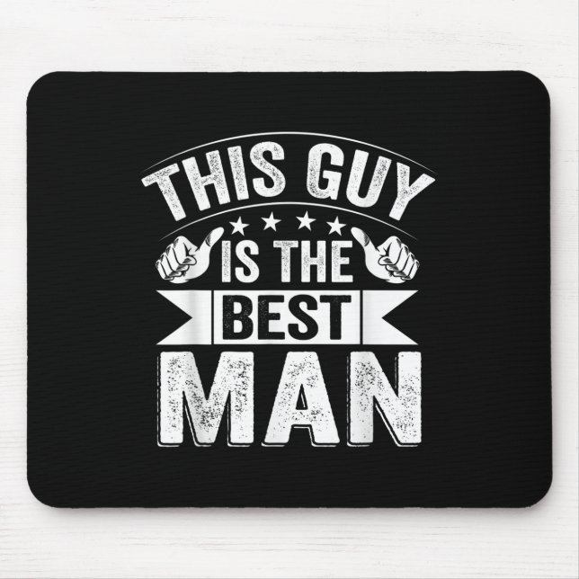 Mousepad Melhor Homem Bodas de Casamento Palhaço Despedida  (Frente)