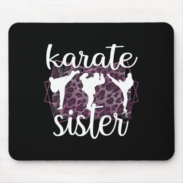 Mousepad Melhor Irmã Karate Orgulhosa Karate Sis (Frente)