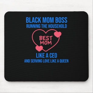 Mousepad Melhor Mãe - Chefe Da Mãe Negra A Correr O Li Domé