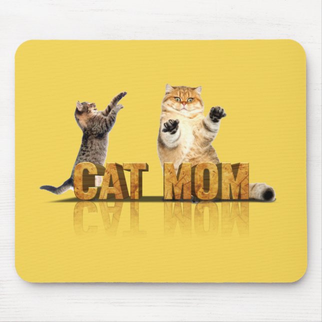 Mousepad Melhor mãe de gatos | presente para gatos-mãe (Frente)