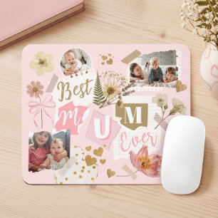 Mousepad Melhor Mãe do Mundo Álbum de Recortes de Fotos do