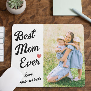 Mousepad Melhor Mãe Foto Moderna