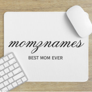 Mousepad Melhor Mãe Personalizada Nome De Caligrafia