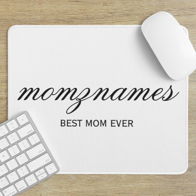 Mousepad Melhor Mãe Personalizada Nome De Caligrafia (Criador carregado)