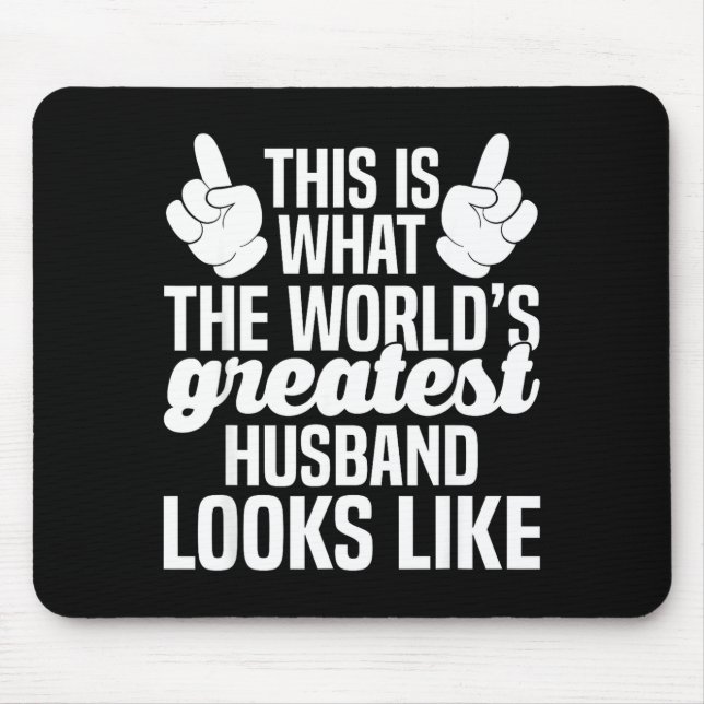 Mousepad Melhor marido do mundo _ marido ever  (Frente)