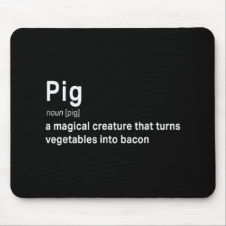 Mousepad Melhor oferta divertida de definição de bacon e po