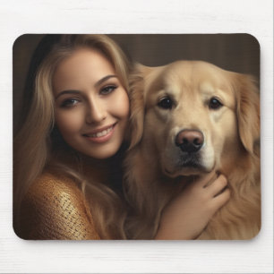Mousepad Melhor ouro de recuperação do melhor cão mãe já no