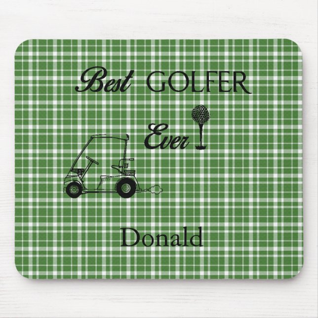 Mousepad Melhor Pad Personalizado de Mouse Golfer (Frente)