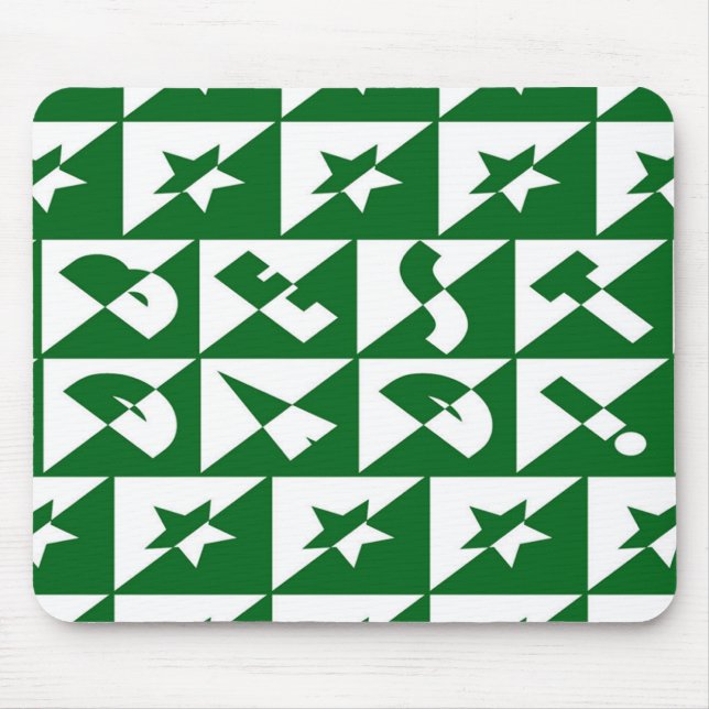 Mousepad Melhor Padrão de Texto Selvagem do Pai e estrelas  (Frente)