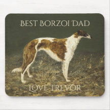 Melhor Pai Borzoi Personalizado