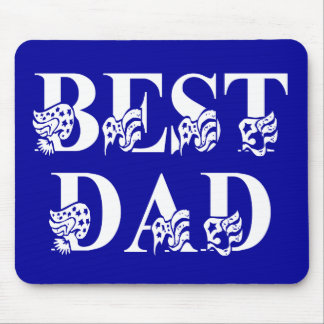 Mousepad Melhor Pai com Sinalizadores de Texto Branco
