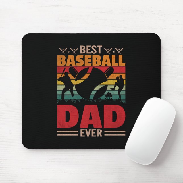 Mousepad Melhor Pai De Baseball Nunca (Com mouse)