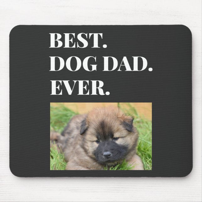 Mousepad Melhor Pai De Cachorro Alguma Vez Foto Pet (Frente)