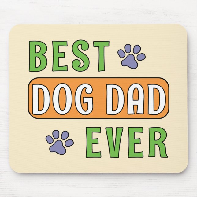 Mousepad Melhor Pai de Cachorro de Todos os Tempos (Frente)