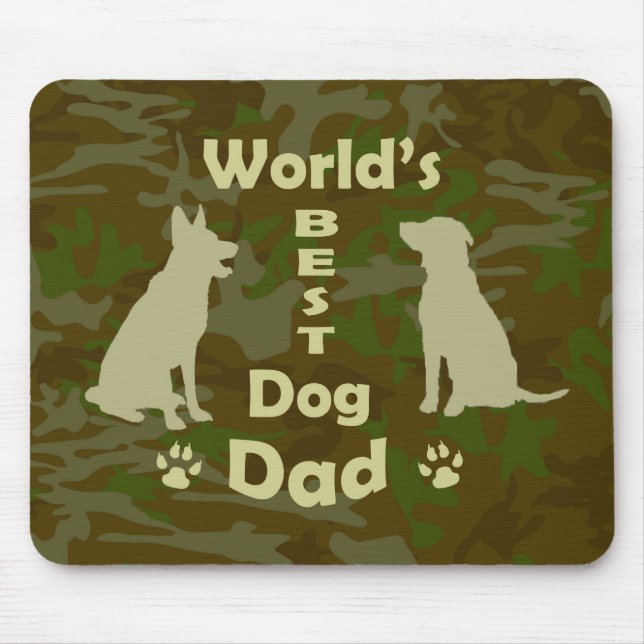 Mousepad Melhor Pai de Cachorro do Mundo (Frente)