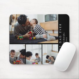 Mousepad Melhor Pai De Colagem De Fotografias Personalizado